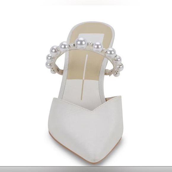Dolce Vita Kanika Pearl Heels Ivory Stiletto Pumps Size 9.5 - Picture 5 of 14